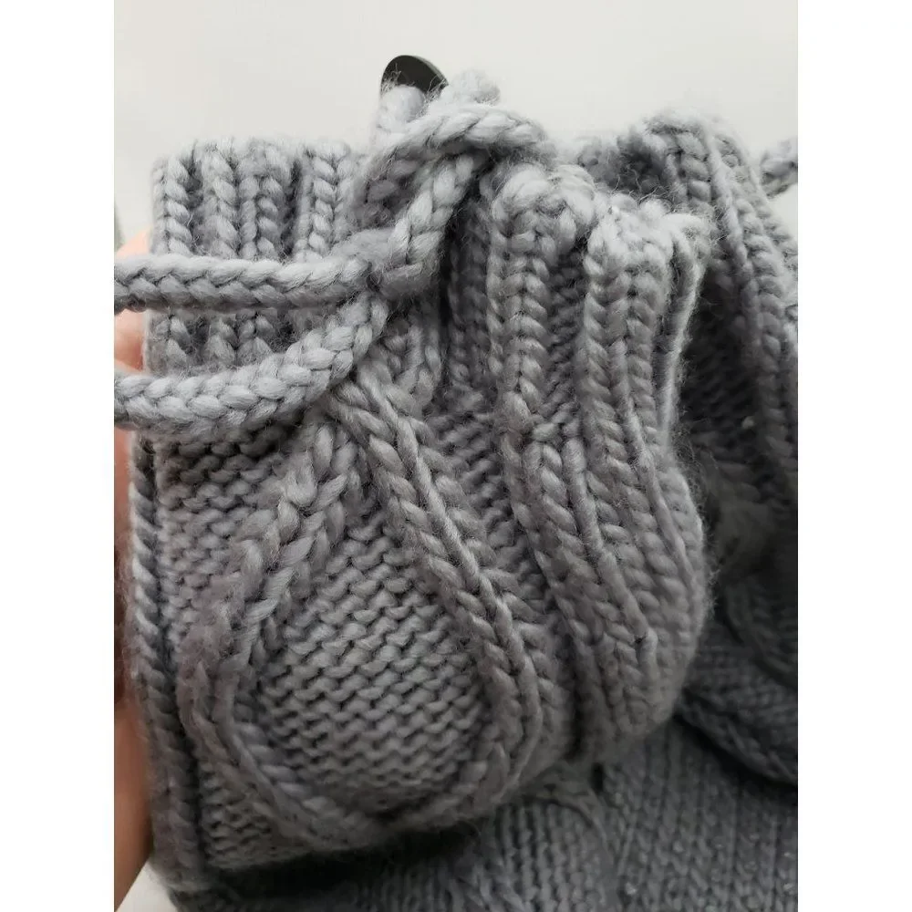 Covington‎ NWT Sears Slippers Socks Grey Gray Knit Winter Socks with Grippers